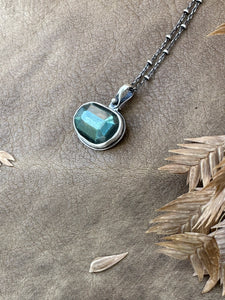 Labradorite & Sterling Silver ~ Necklace