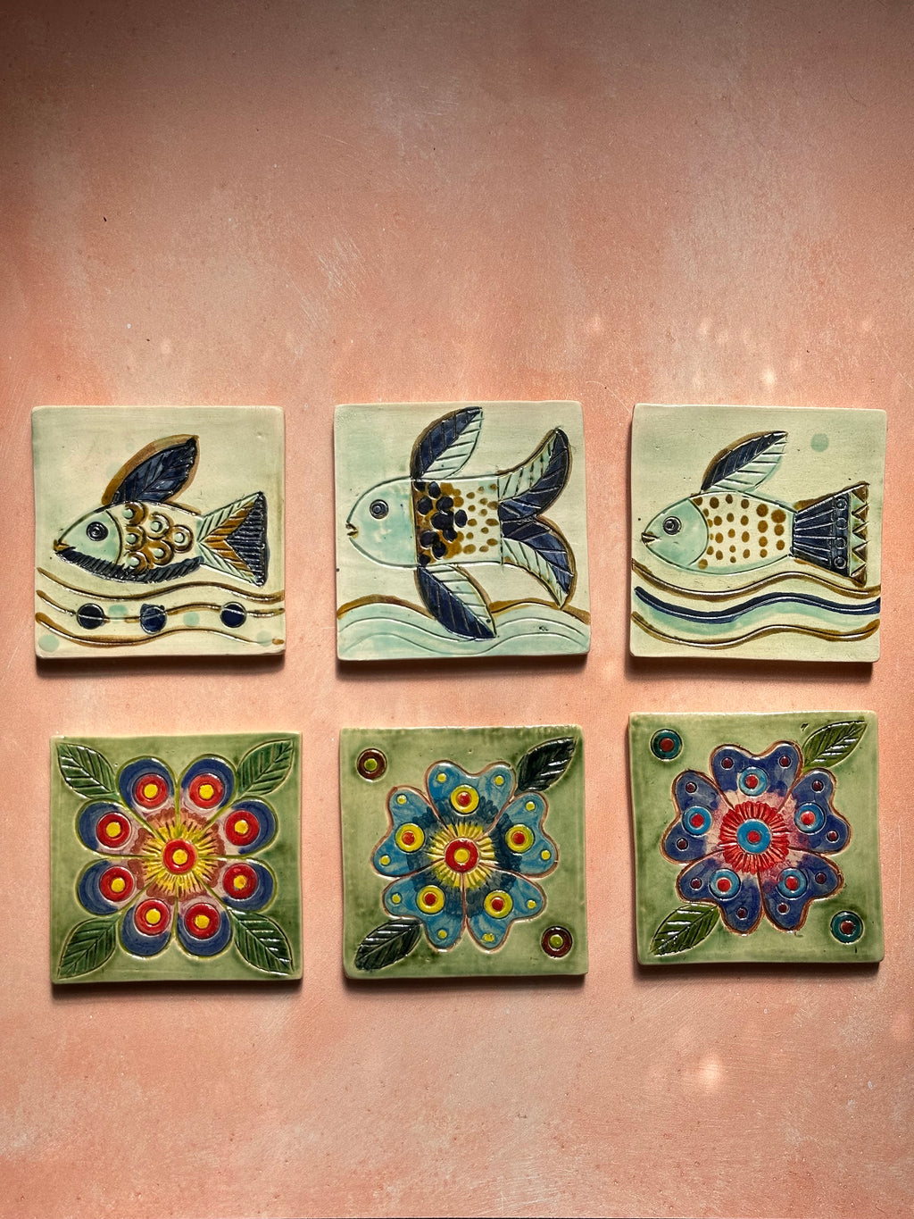 Tiles - Flowers & Fishes