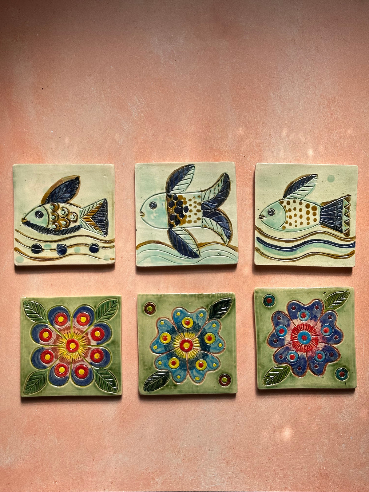 Tiles - Flowers & Fishes