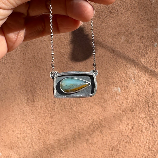 Peruvian Opal & Sterling Silver ~ Necklace