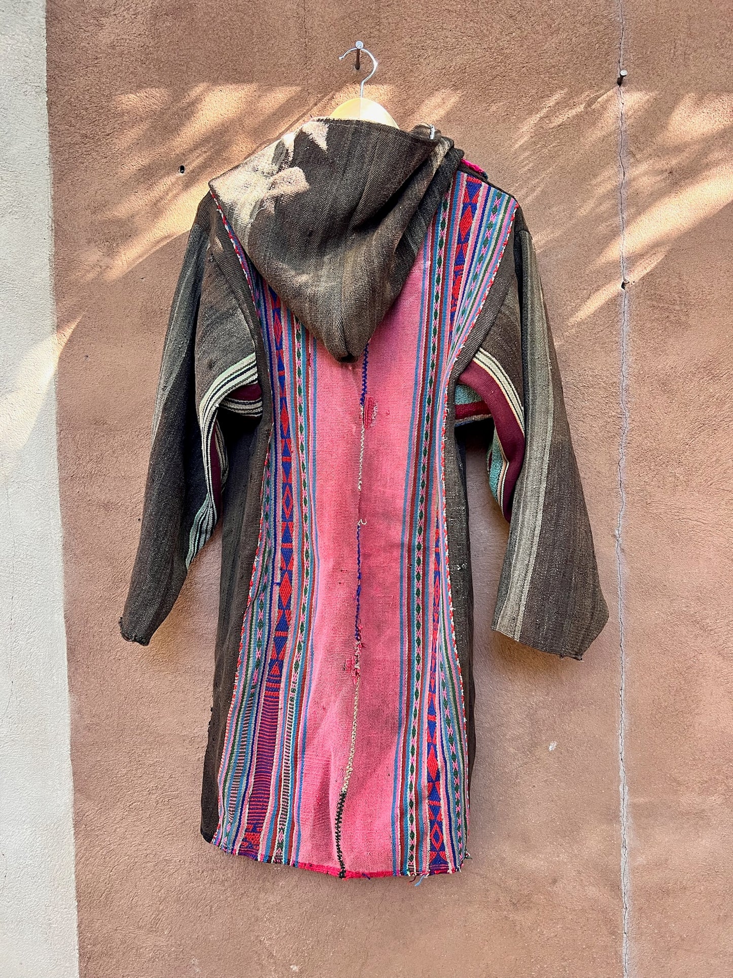 Upcycled Coat - Antique Aguayo Sheep wool