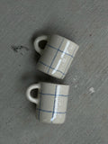 Blue Crayon Mug - coiled handle