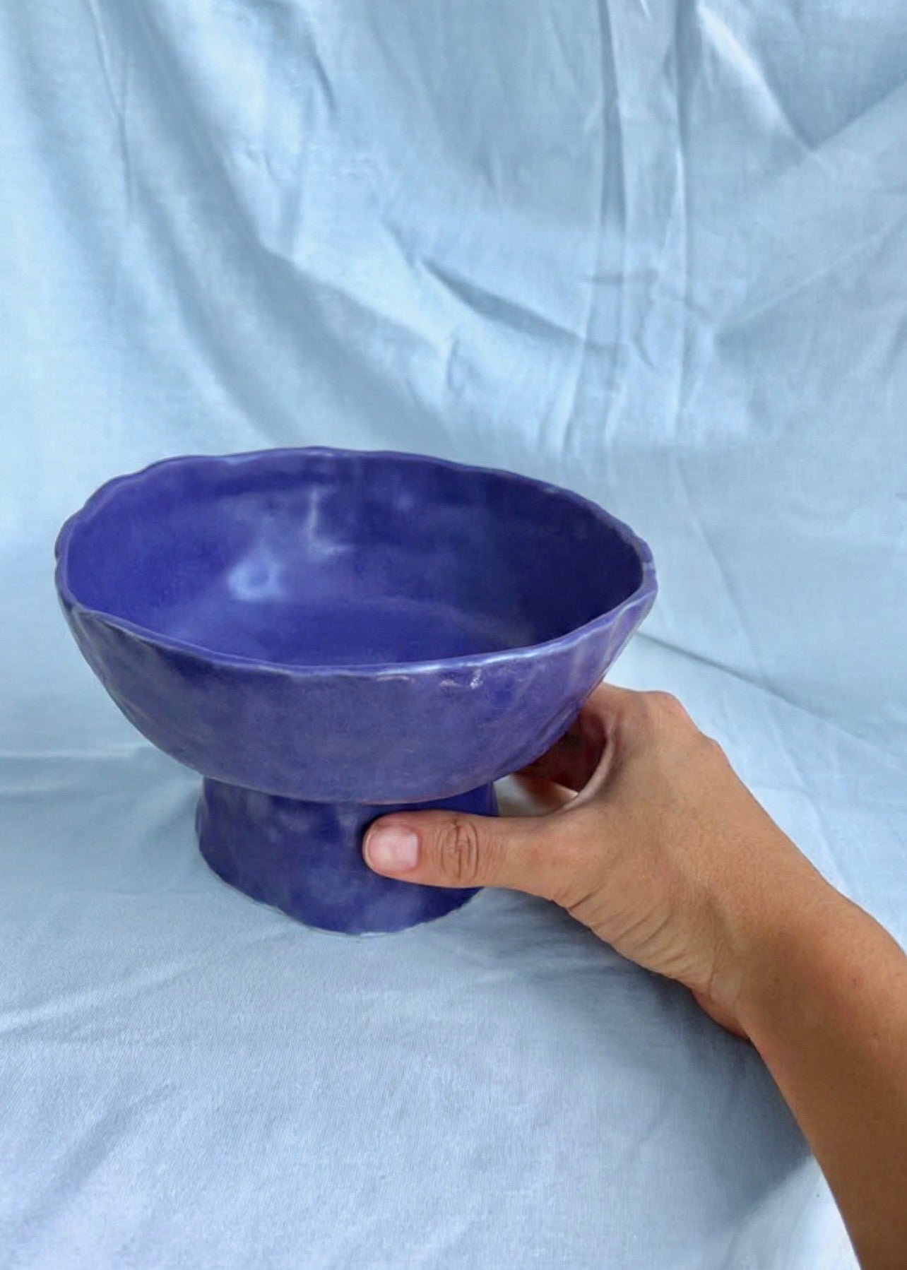 Blue - Fruit bowls Pedestal