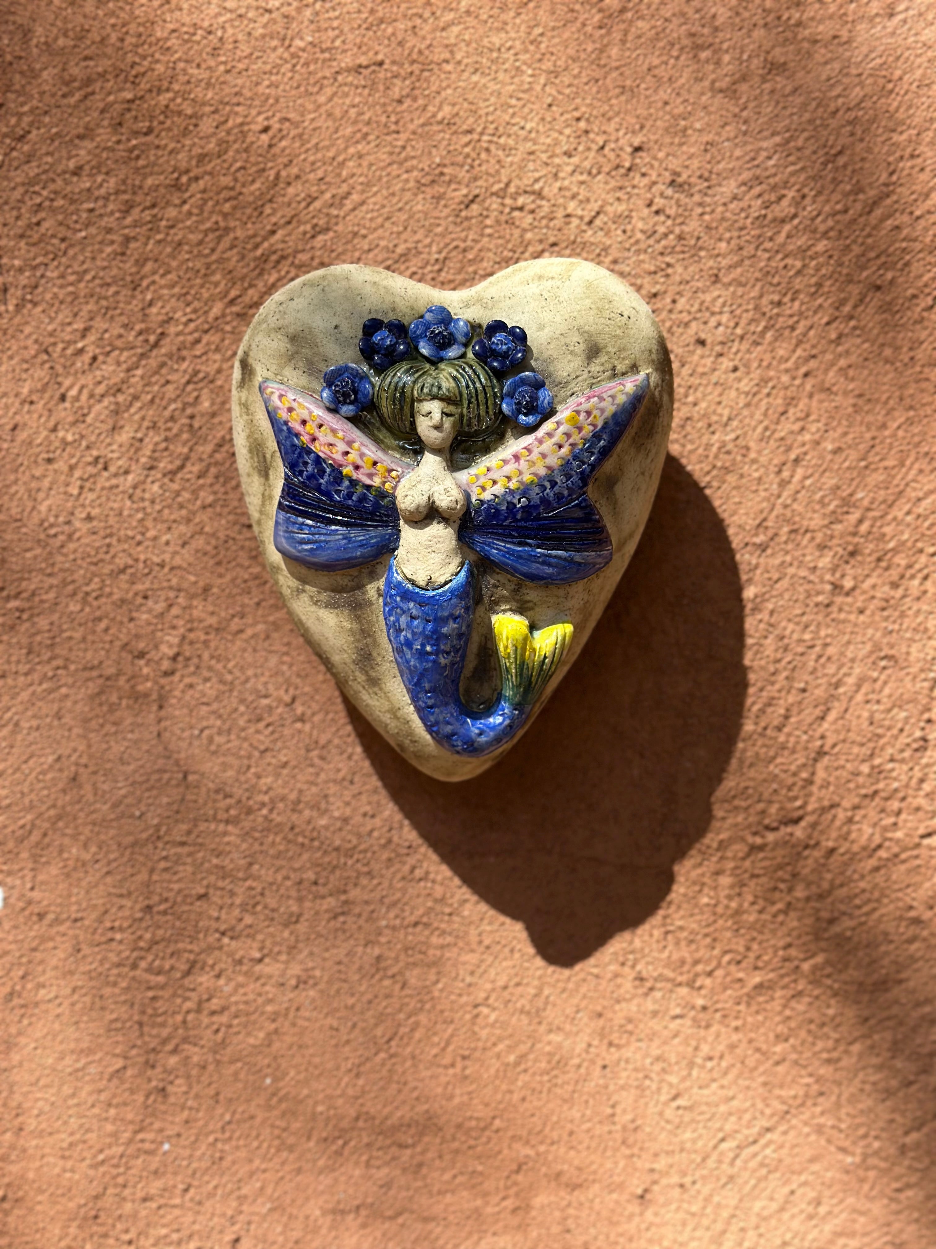 Ceramic Heart with Mermaid Wall Art - Limited Edition