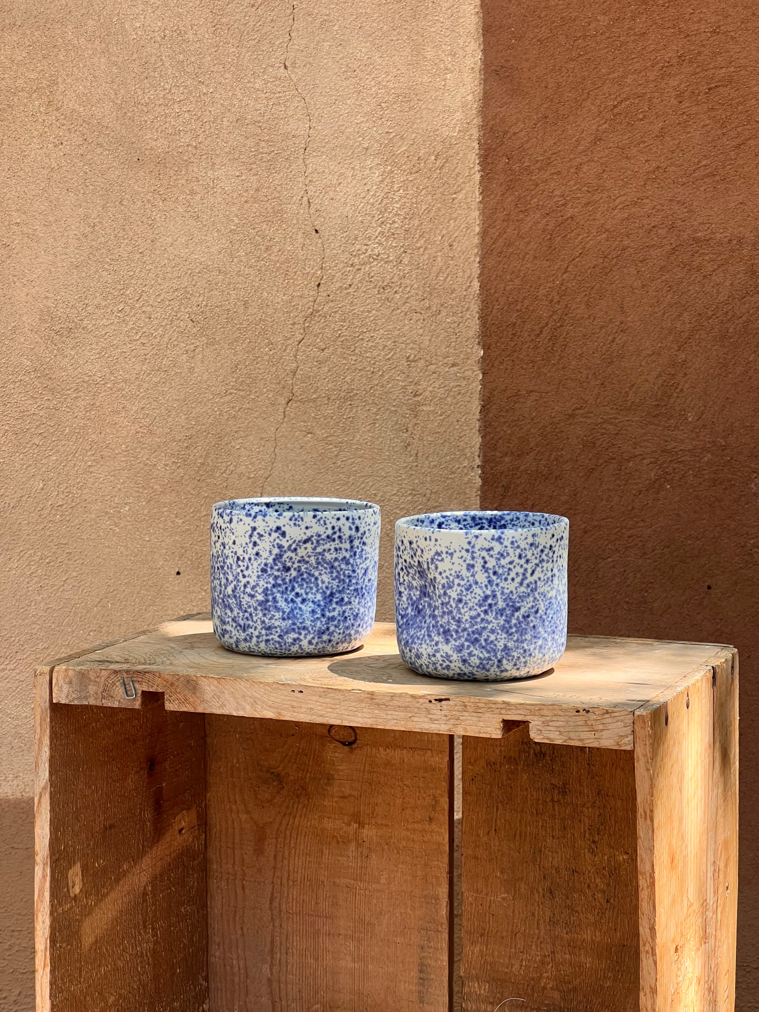 Blue Speckled - Ceramic Thumb Cup