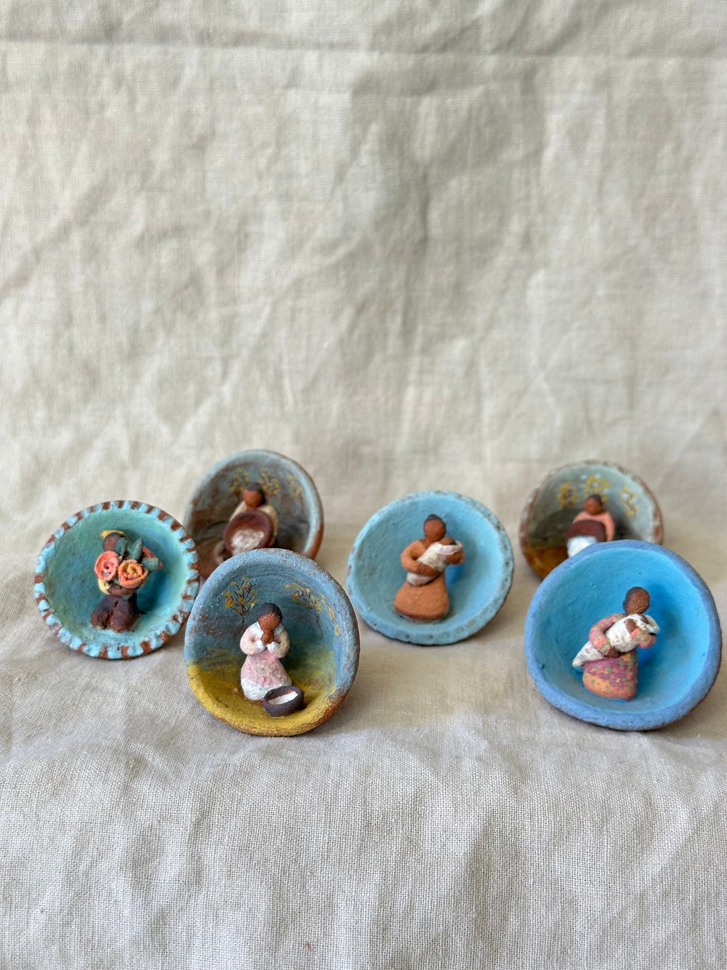 Little Shells ~ miniature clay sculpture