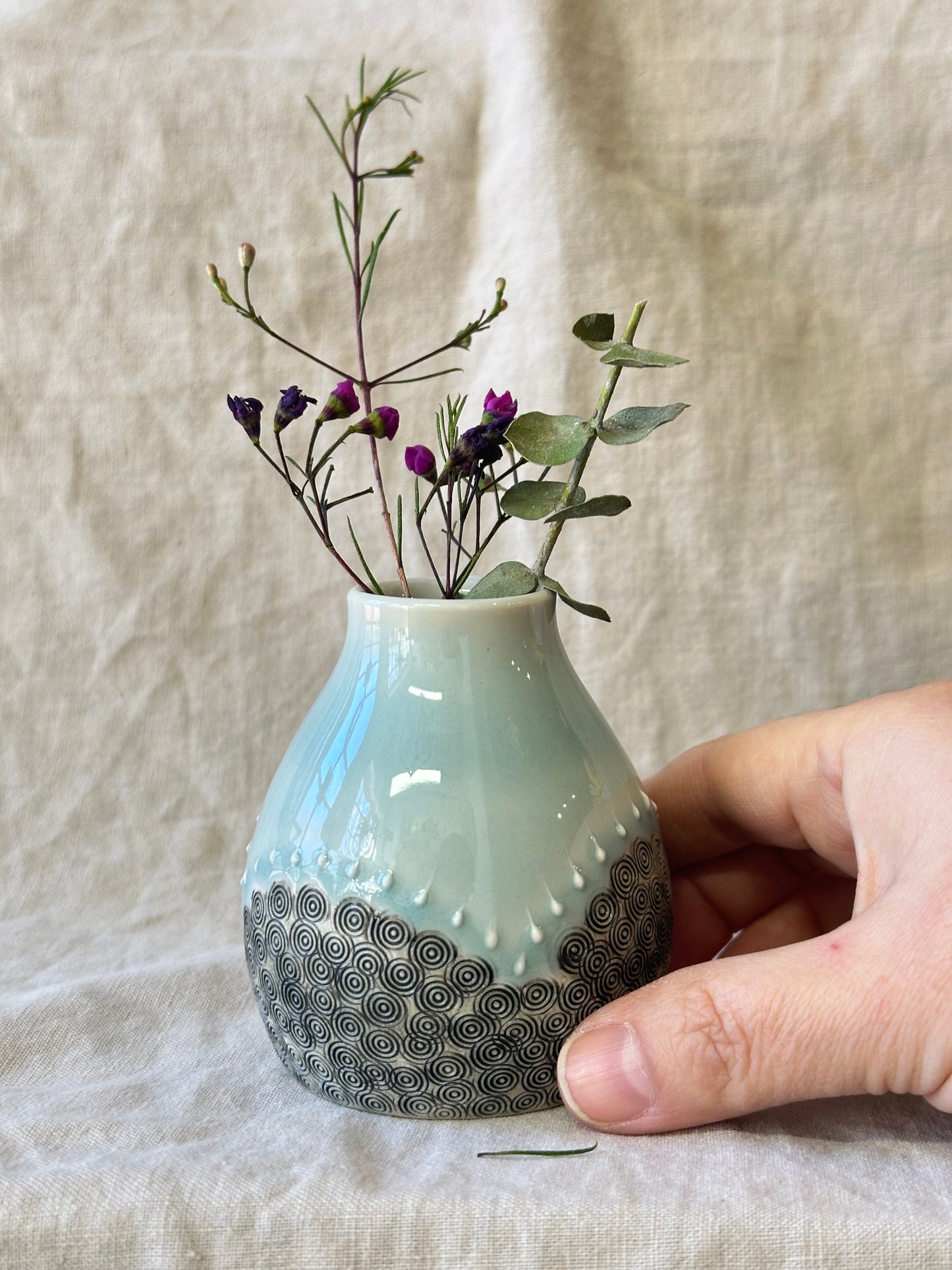 Sunrise Bud vase - Seafoam