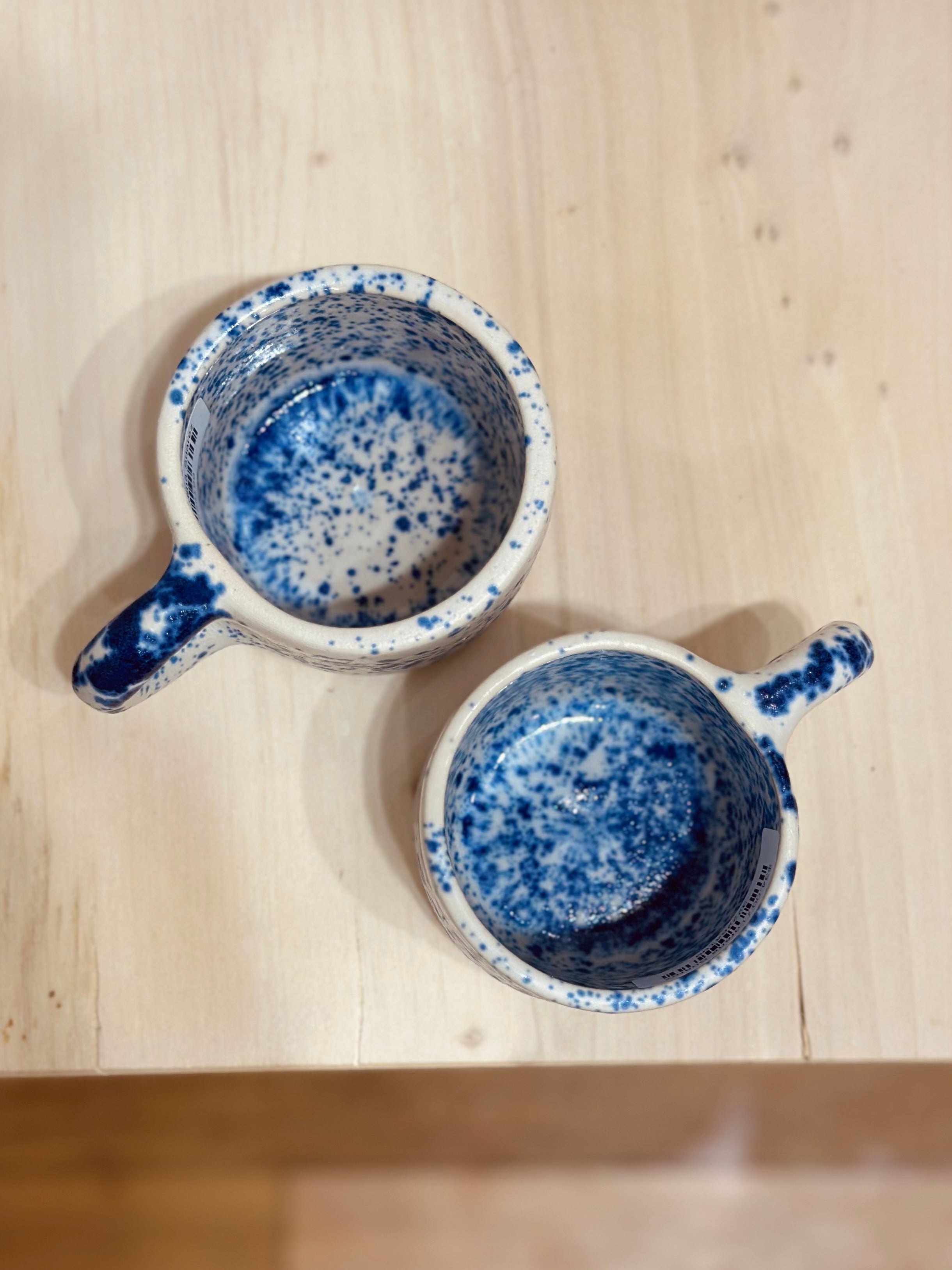 Speckled Blue Espresso Mugs