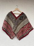 Handwoven Cropped Poncho