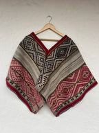 Handwoven Cropped Poncho