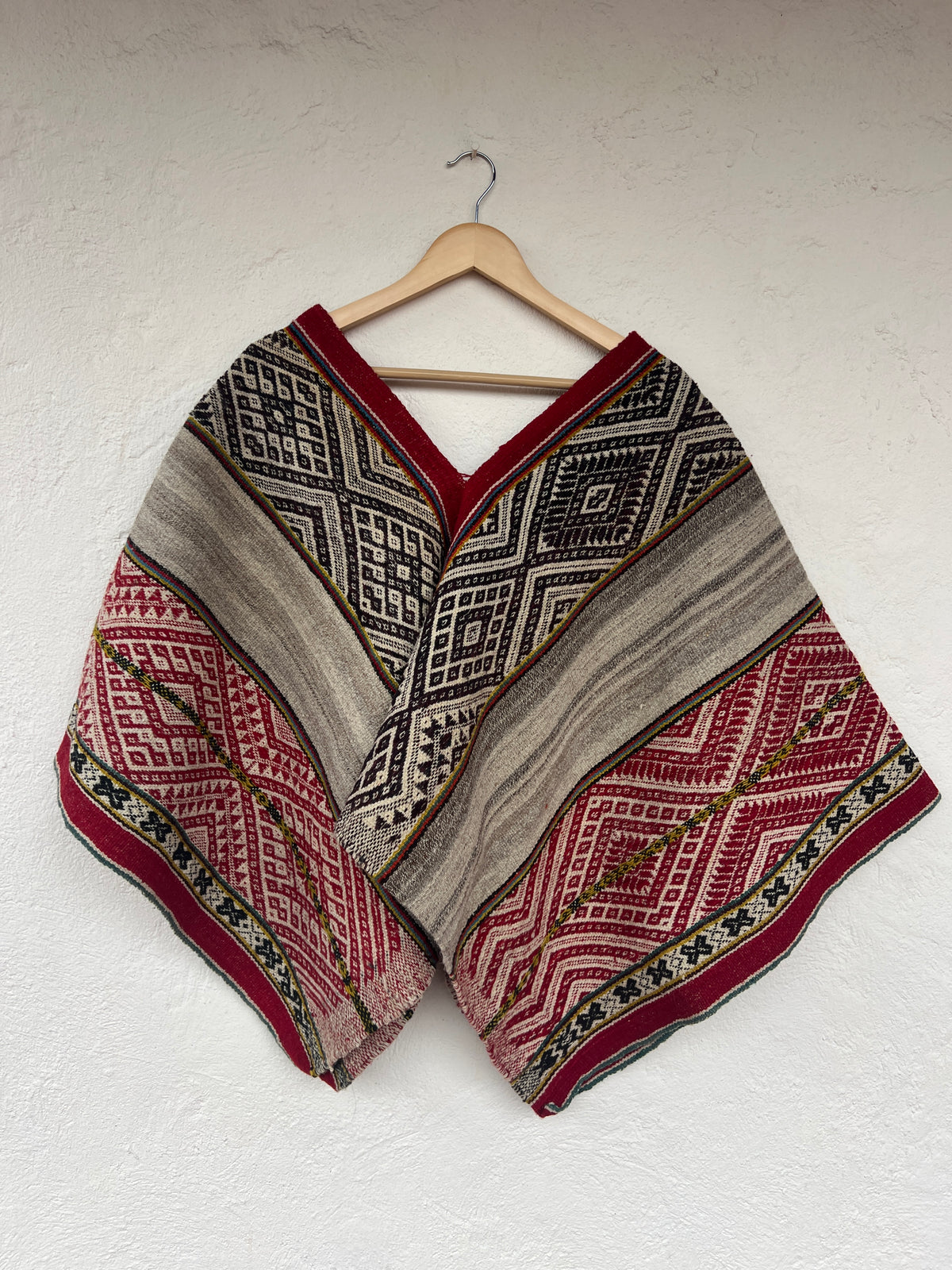 Handwoven Cropped Poncho