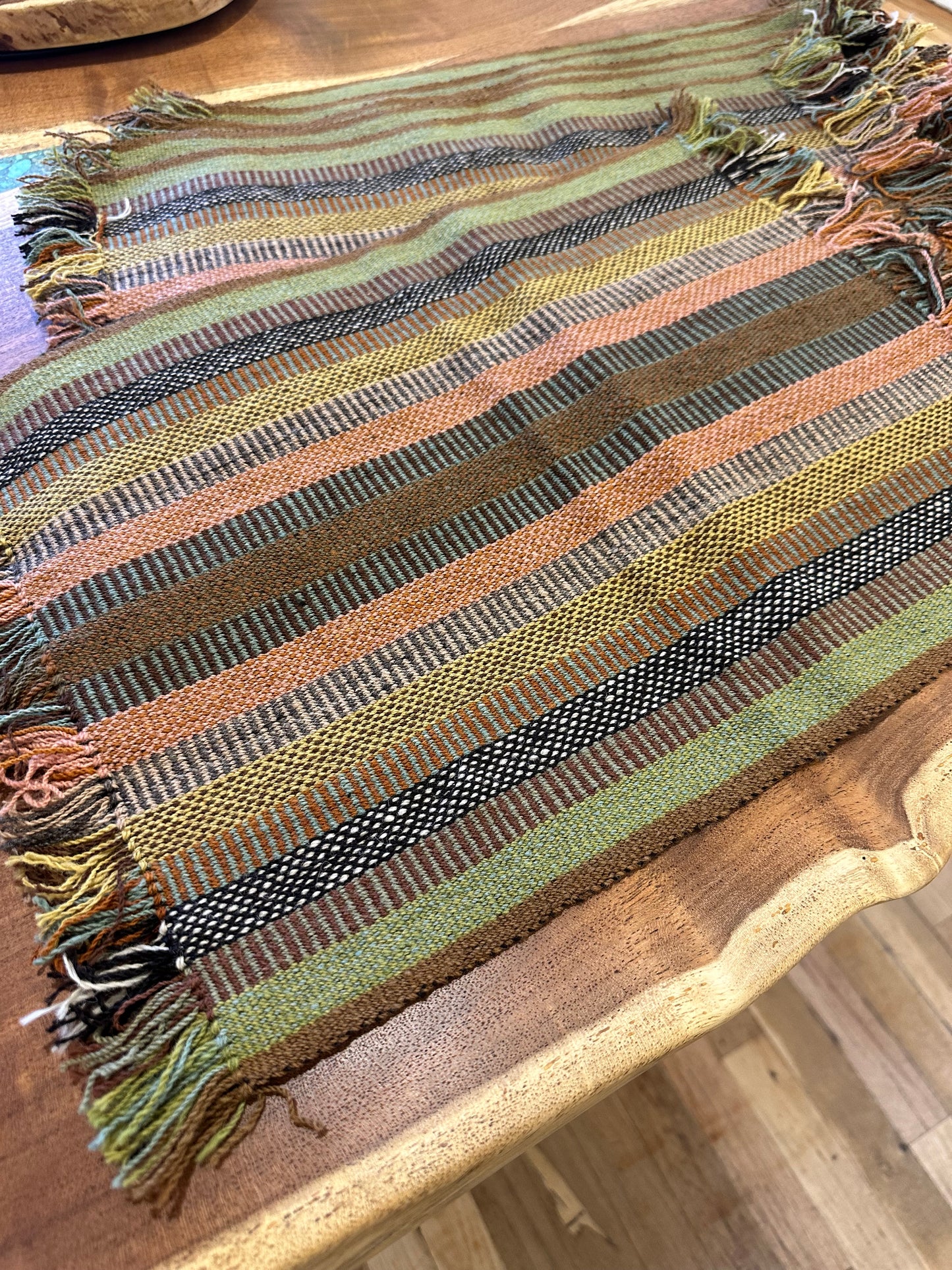 100% Sheep Wool Placemats - multicolored - Set of 6
