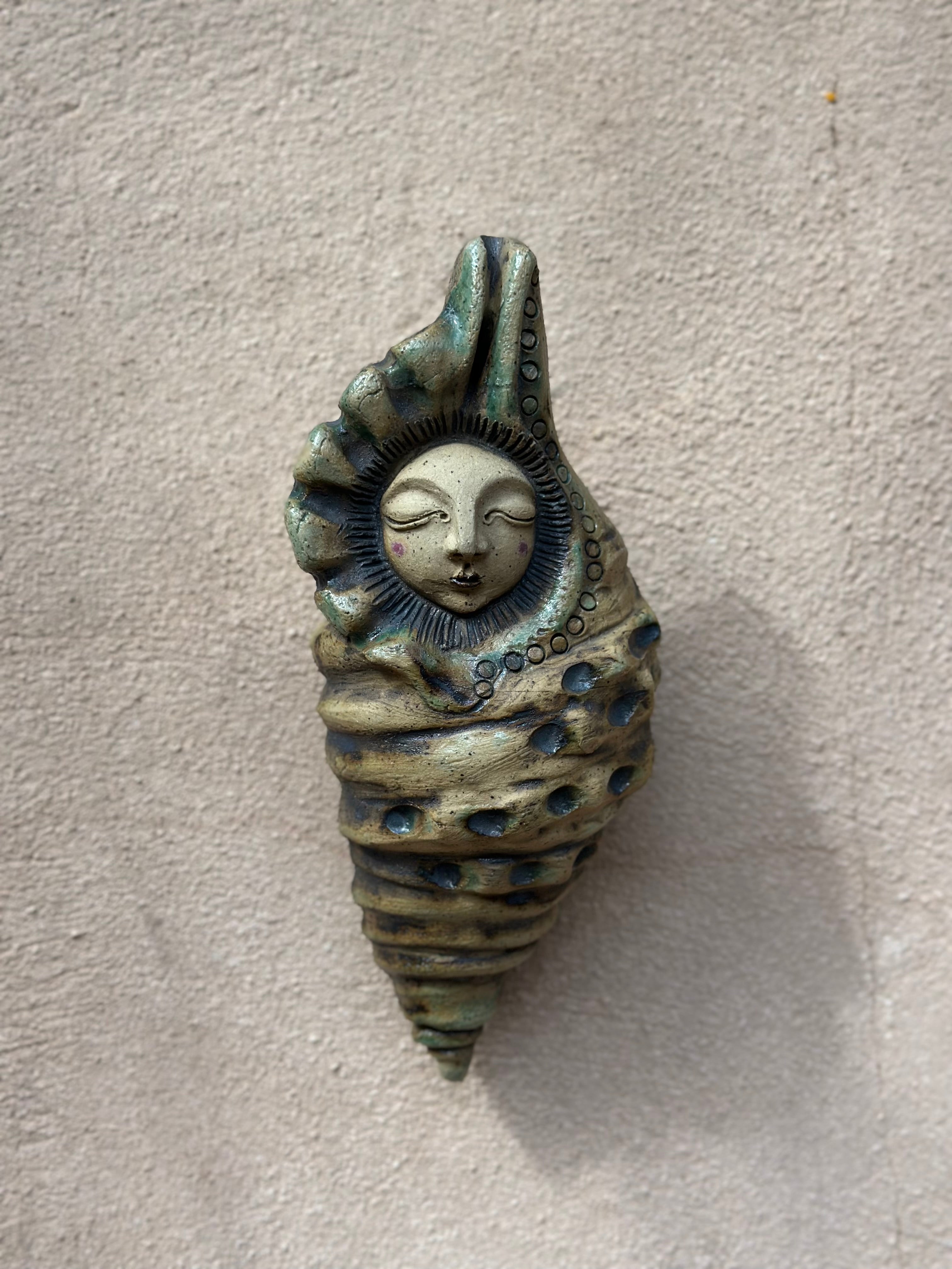 Wall Hanging ~ Baby Shell ~ Stone Hearth Color