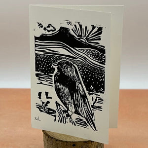 Hand-Printed Bluebird Greeting Cards - Set of 5