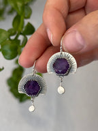 Amethyst & Sterling Silver Earrings