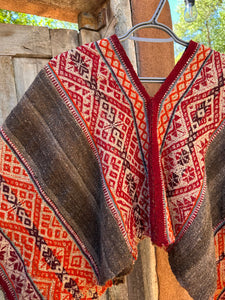 Cropped Poncho ~ Handwoven