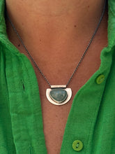Load image into Gallery viewer, Aquamarine and Sterling Silver - Solitaire Necklace
