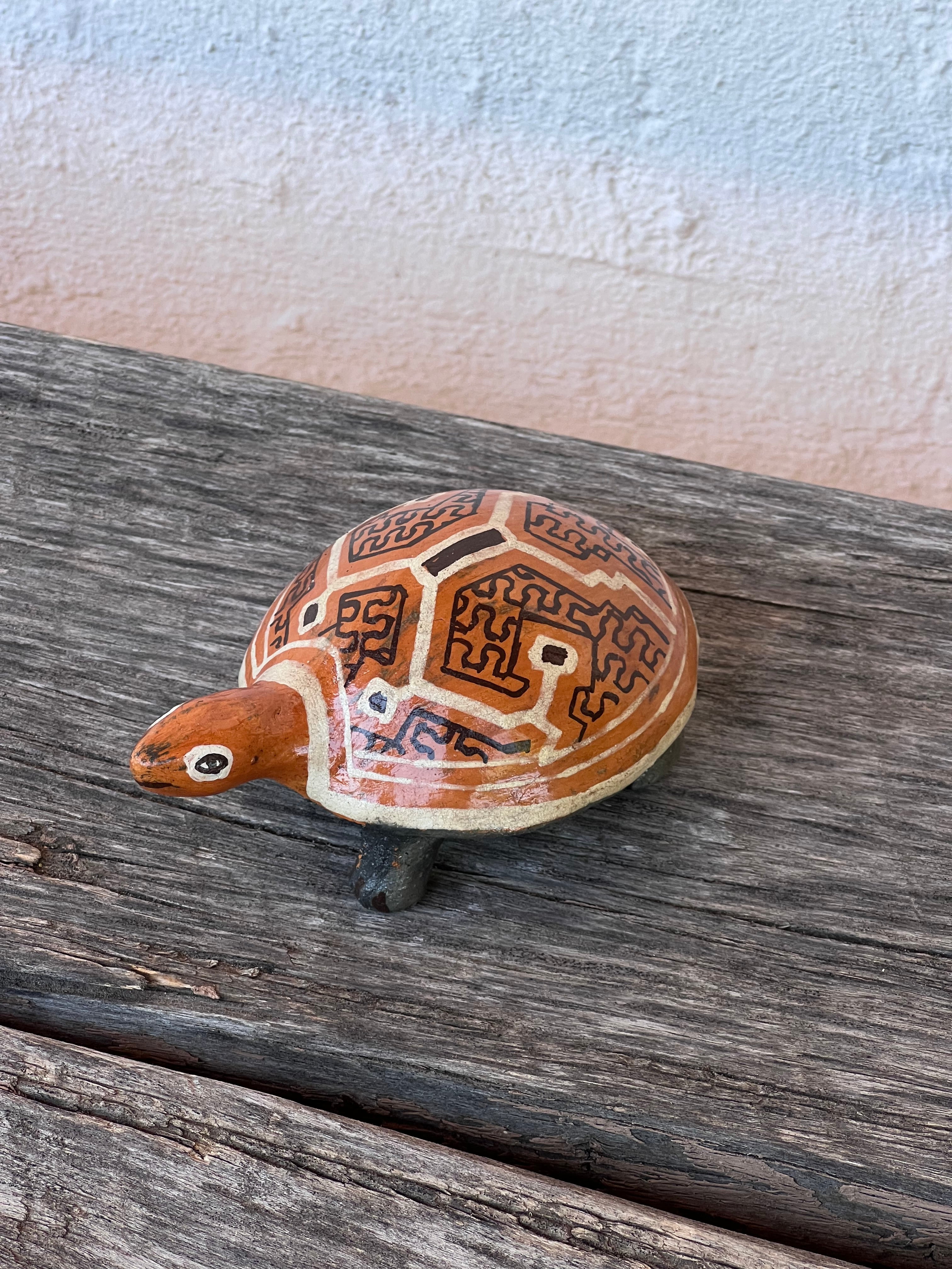Shipibo Ceramic Turtle - three versions