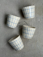 Blue Crayon Lines - Open Cup