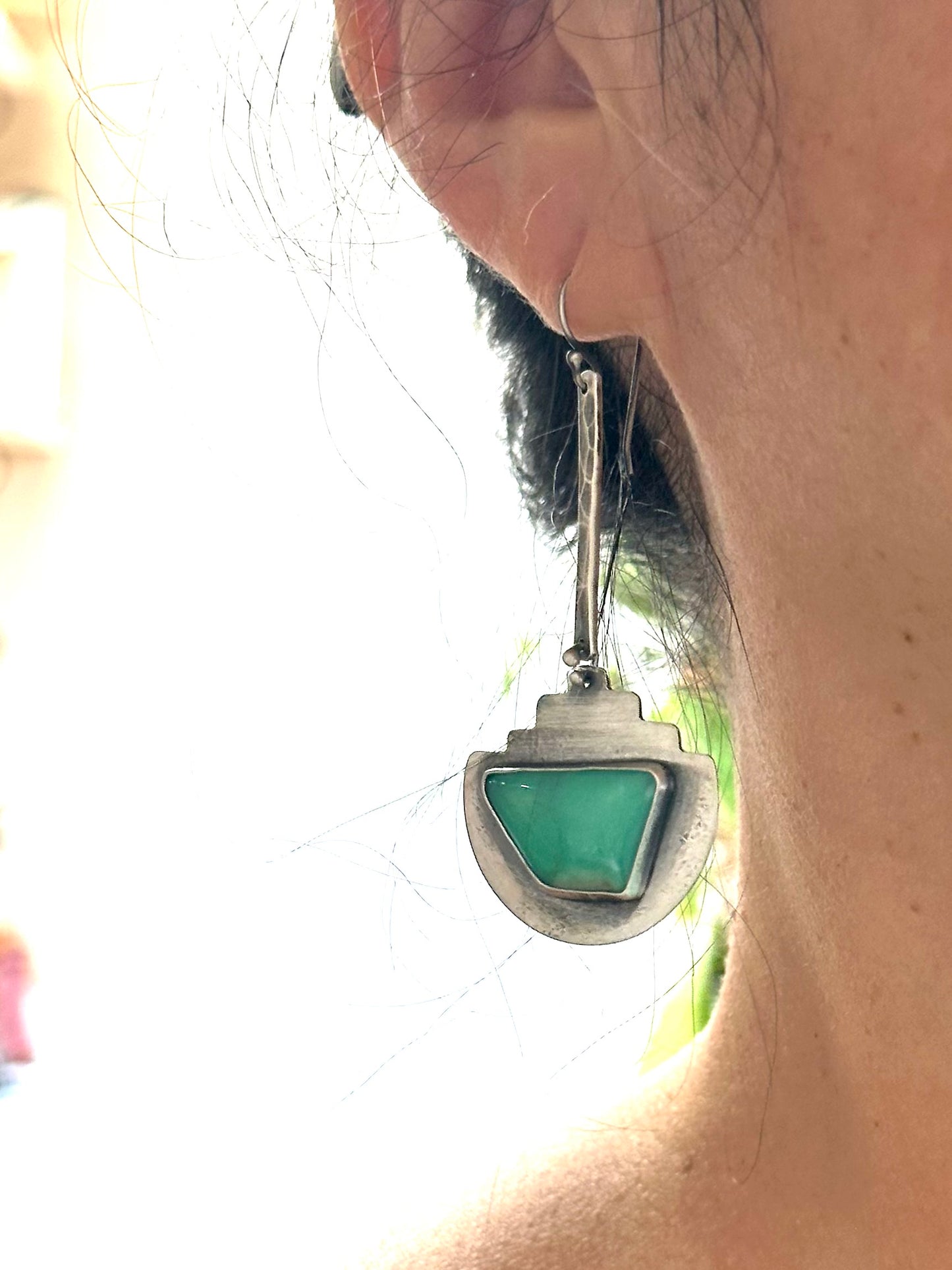 Variscite & Sterling Silver ~ Earrings