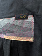 Boxy Cropped Shirt - Black - Chino Drill Fabric