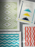 Four Mountains - Relief Print 8” x 10”