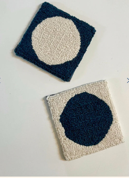 Coasters - blue & white