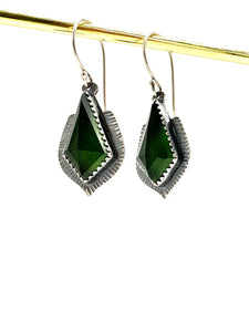 Serpentine Geometric dangle earrings - Sterling Silver