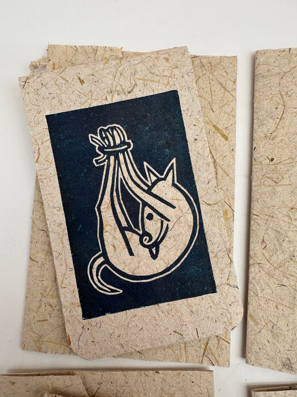 Frameable Note Cards ~ artisanal paper handcrafted from corn husks