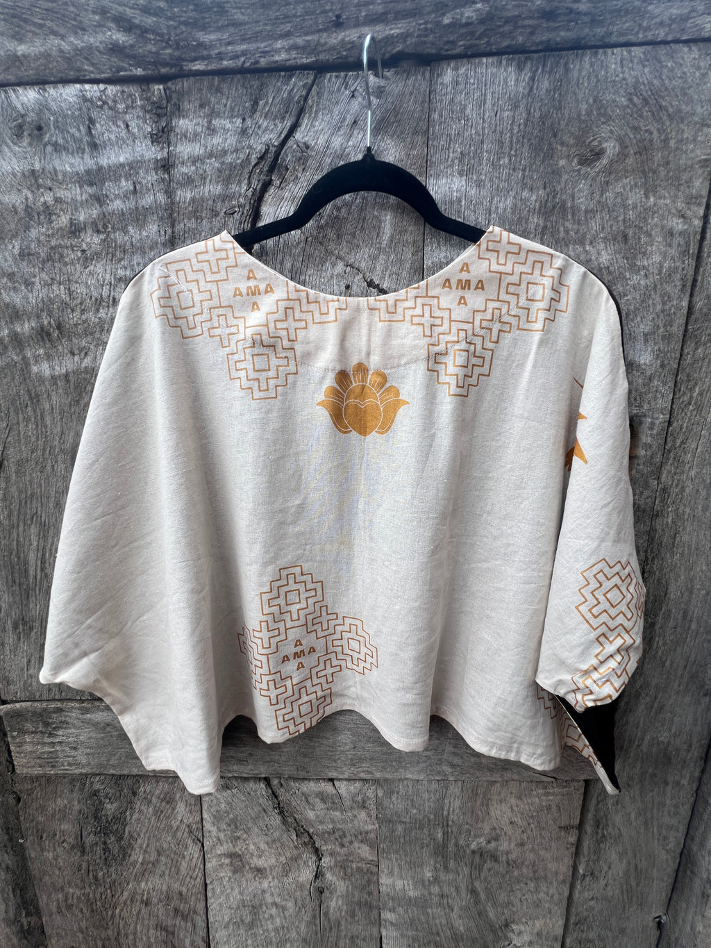 Screenprinted Draped Top • One Size Fits All