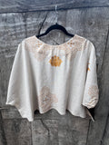 Screenprinted Draped Top • One Size Fits All