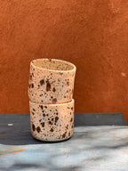 Mocha Freckle - Stoneware Thumb Cup