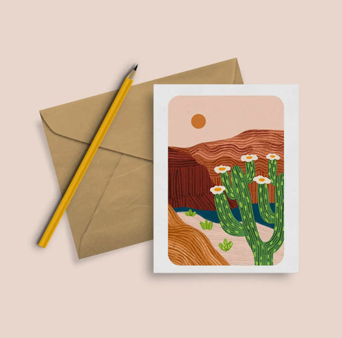 Cholla Desert - Blank Greeting Card