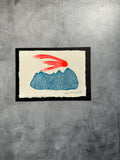 Estrella Fugaz - Lino Print 6”x4”