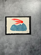 Estrella Fugaz - Lino Print 6”x4”