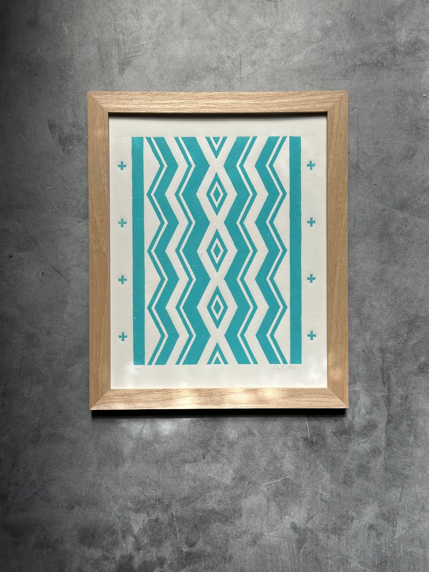 Geometrics - Relief Print 8” x 10”