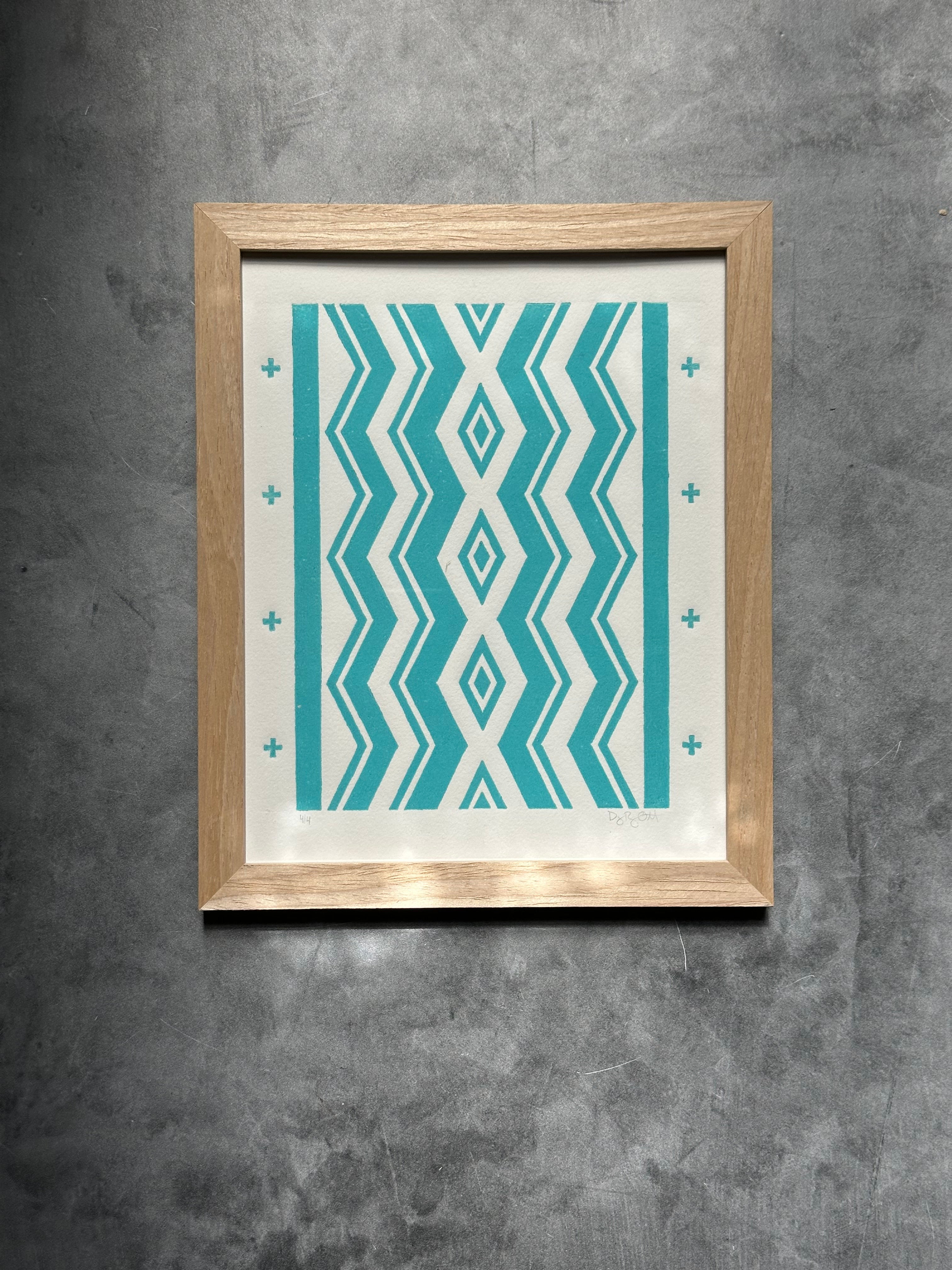 Geometrics - Relief Print 8” x 10”
