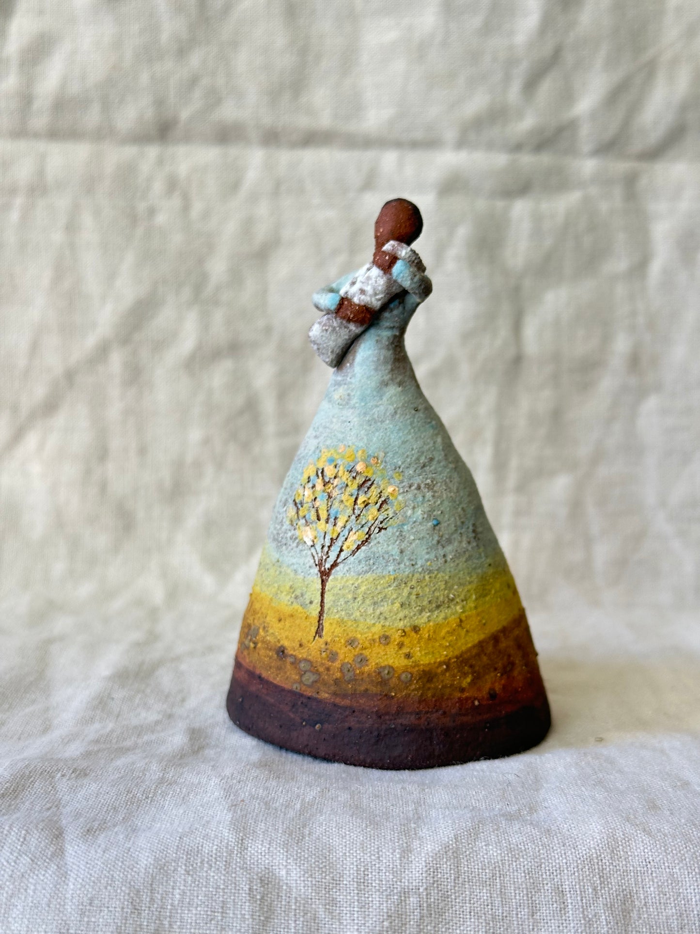 Dancer Bell - sunset dress with baby