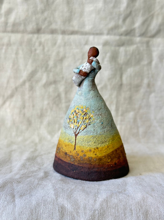 Dancer Bell - sunset dress with baby