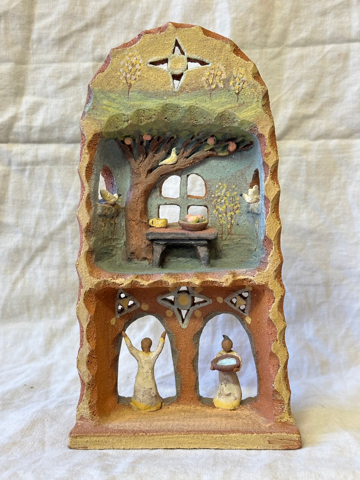 Little altar sculpture ~ Morning Ritual