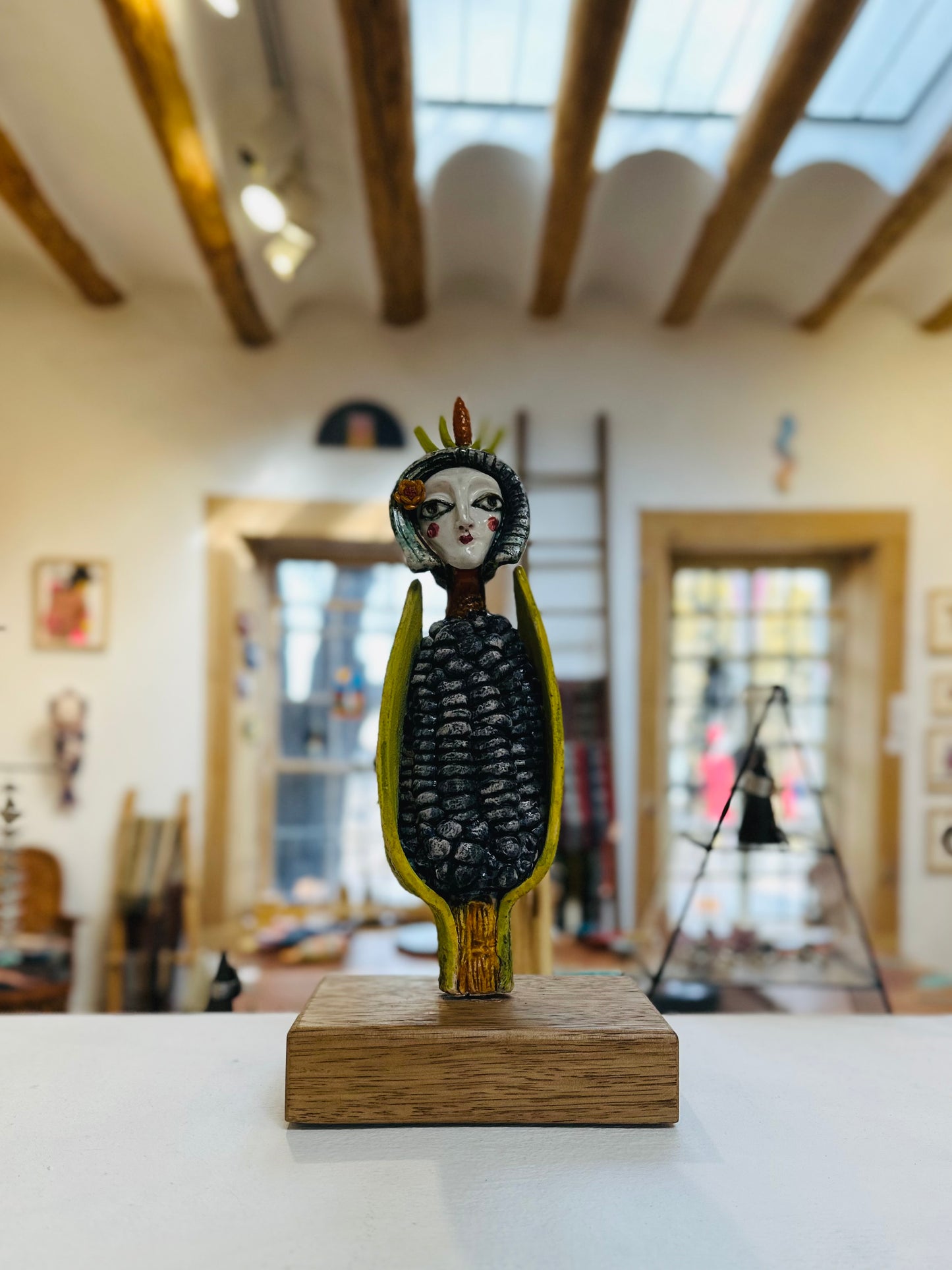 Corn Lady ~ Señora Maiz ~ Ceramic Sculpture