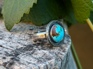 Royston Turquoise ~ sterling silver ring - Size 8.75