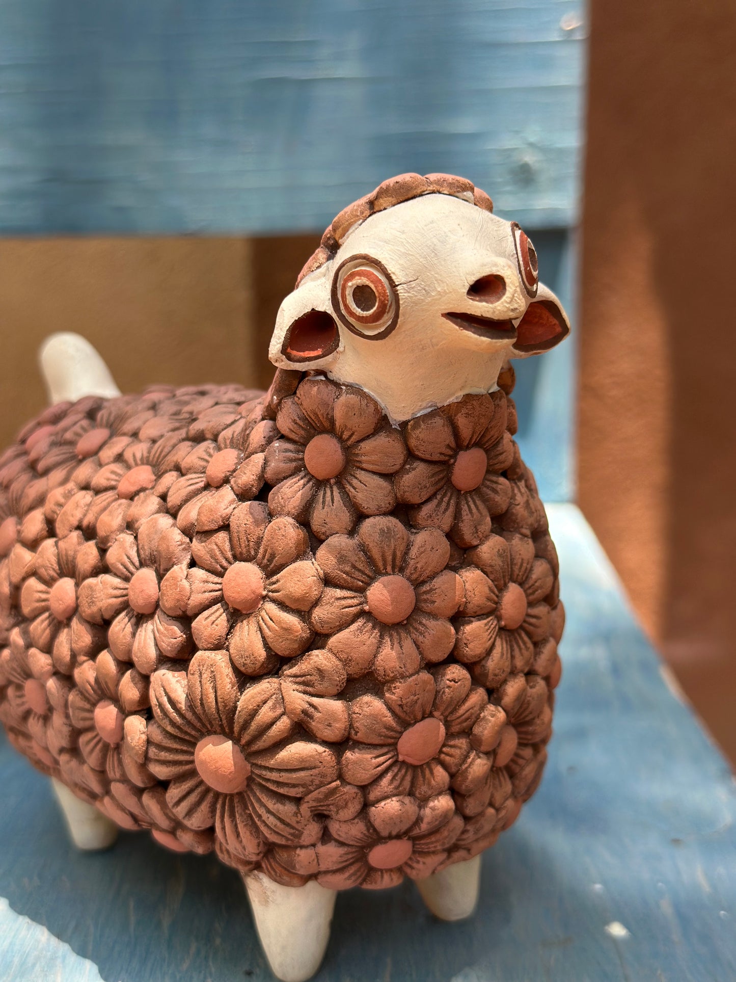 Sheep with Flowers