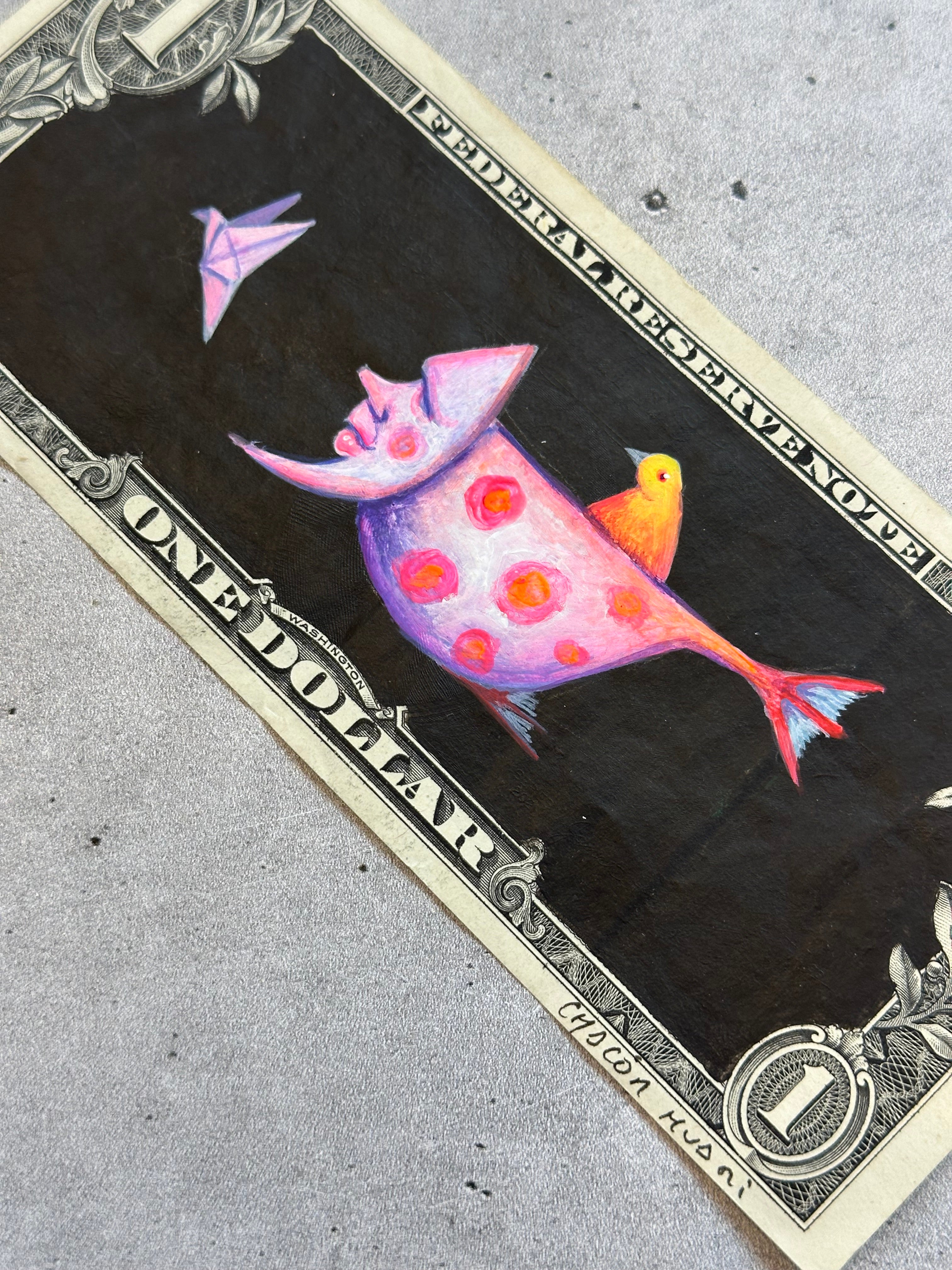 Dollar Migrante - Original illustrations - Framed