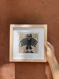 Perching Owl - Linocut 5”x5”