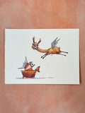 10x12 framed ~ Migrantes - Original illustrations