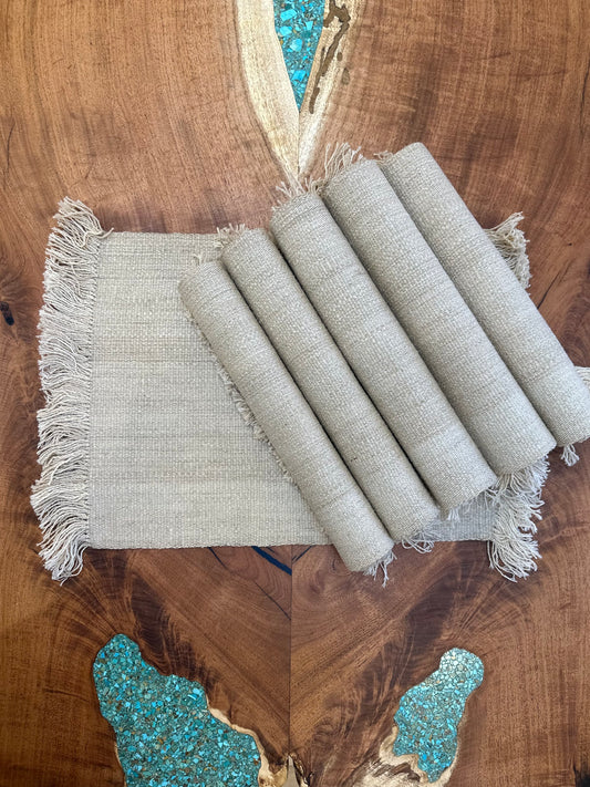 100% Sheep Wool Placemats ~ Set of 6