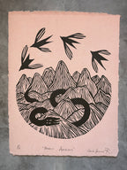 Paraiso Andino - Lino Print 11.5" x 15"