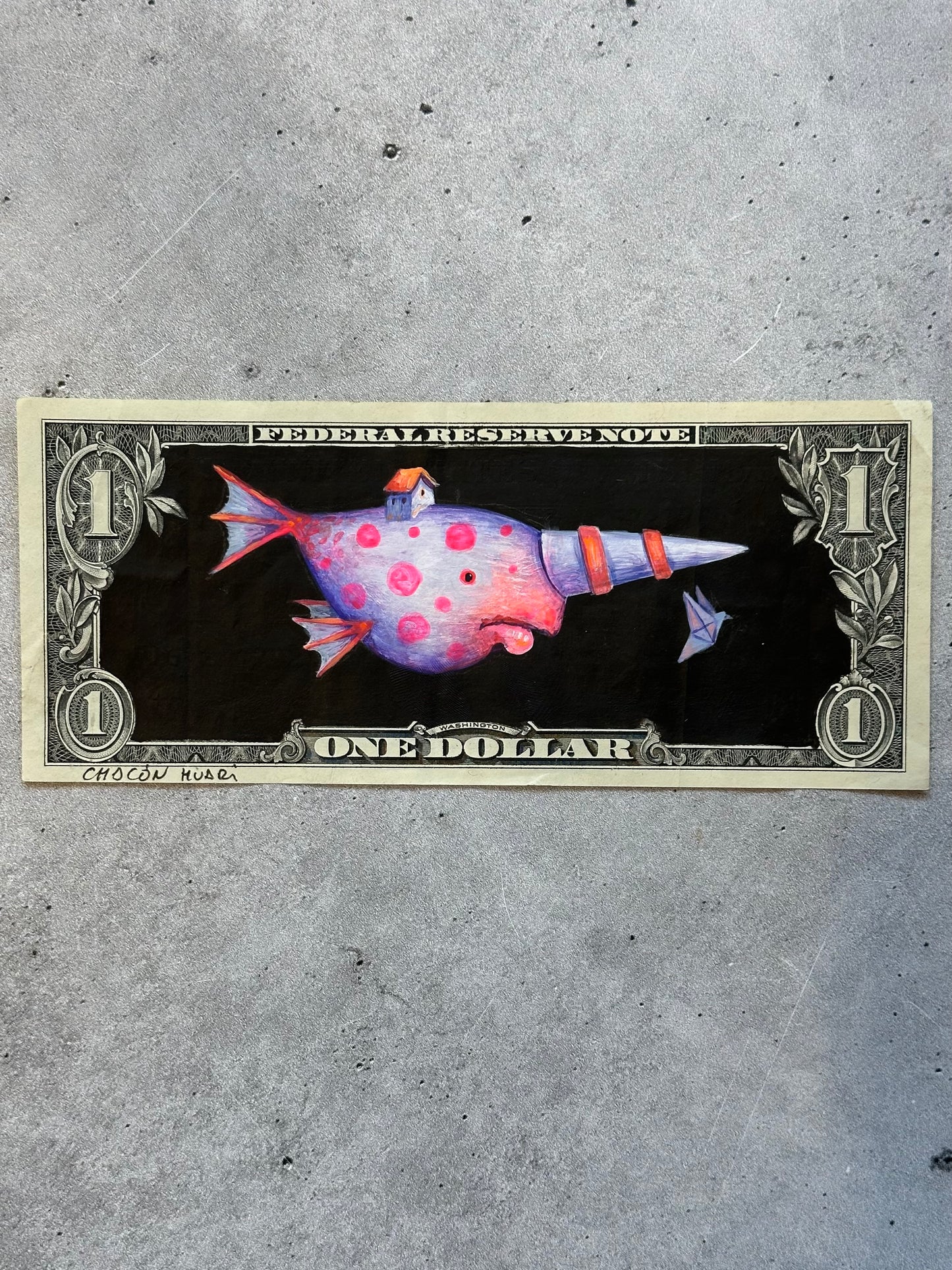 Dollar Migrante - Original illustrations - Framed