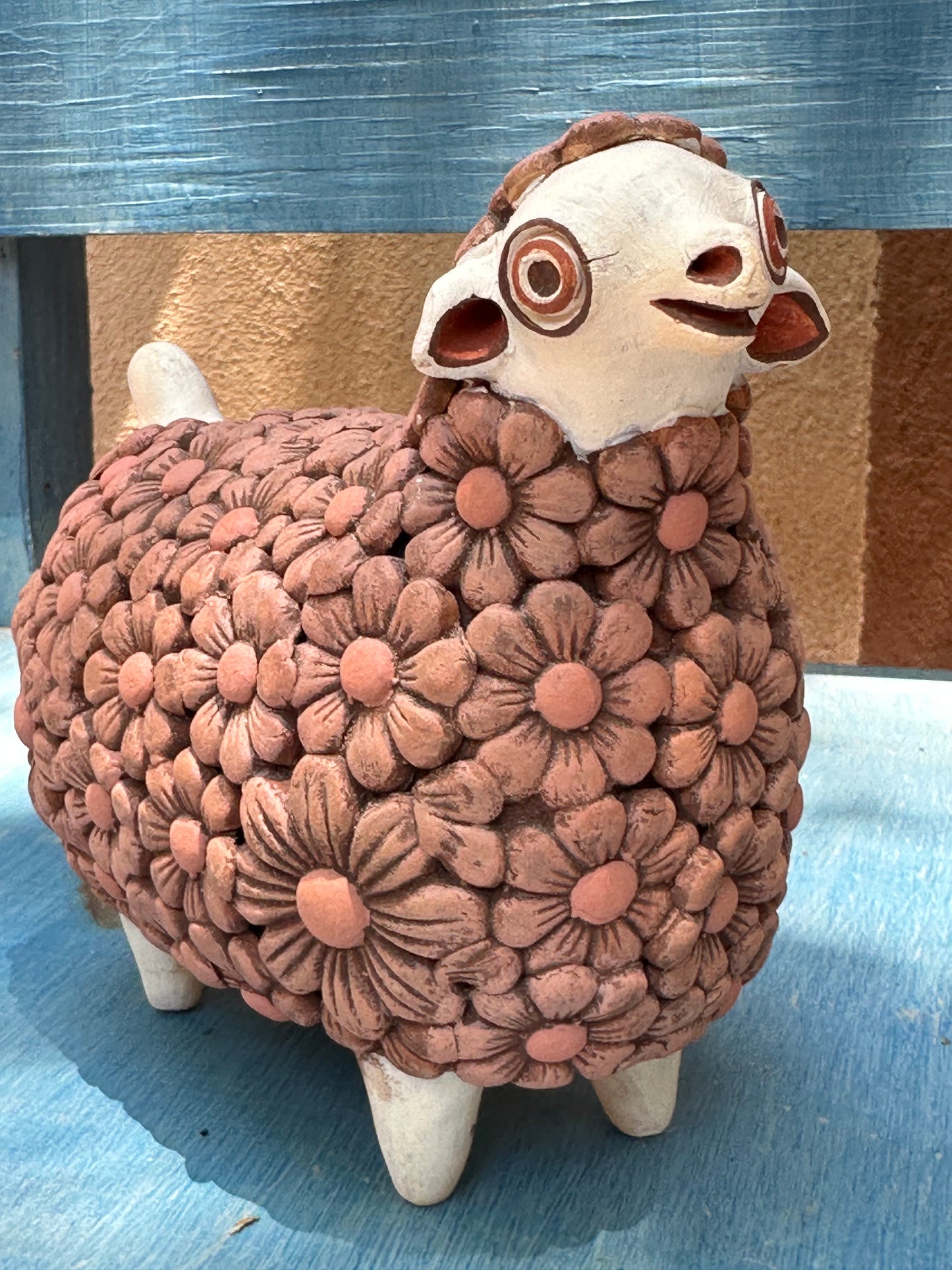Sheep with Flowers